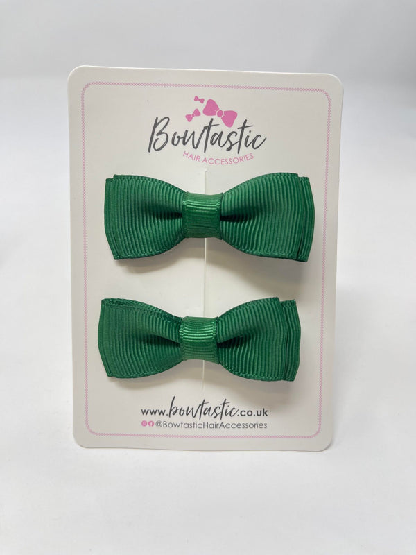 1.75 Inch Bows - Forest Green - 2 Pack