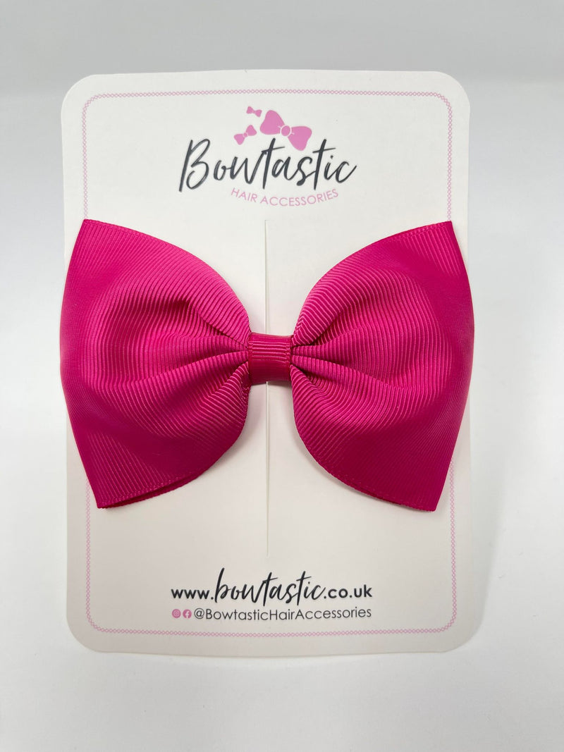 4.5 Inch Tuxedo Bow - Azalea