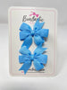 2.75 Inch Pinwheel Bow - Capri Blue - 2 Pack