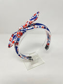 Ribbed Knot Headband - London Print