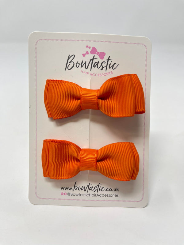 1.75 Inch Bows - Russet Orange - 2 Pack