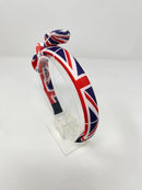 Ribbed Knot Headband - Union Jack