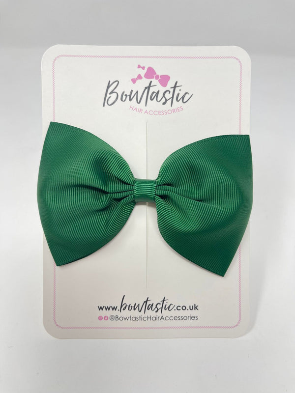 4.5 Inch Tuxedo Bow - Forest Green