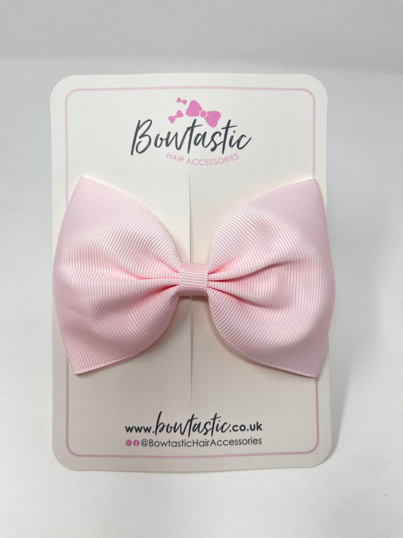 4.5 Inch Tuxedo Bow - Powder Pink