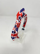 Ribbed Knot Headband - Union Jack
