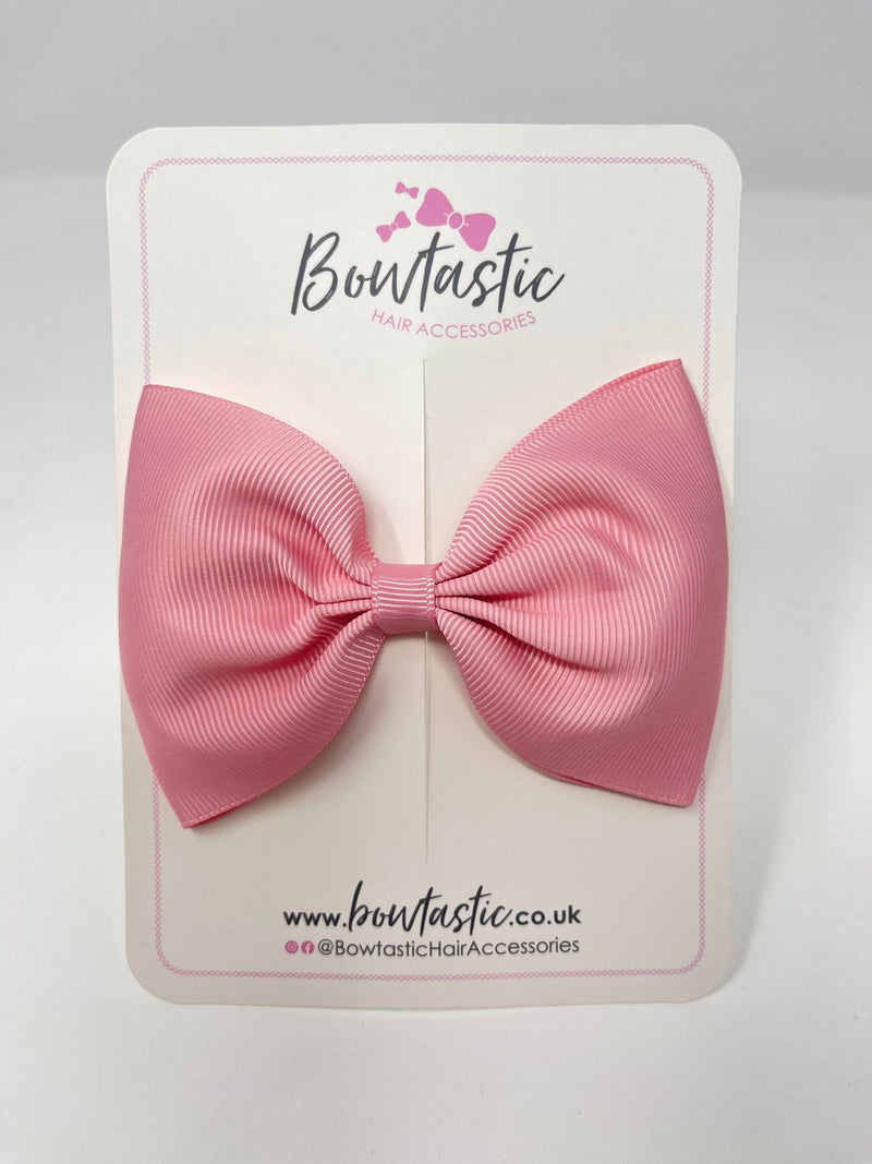 4.5 Inch Tuxedo Bow - Peony