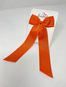XL 4 Inch Tail Bow - Russet Orange