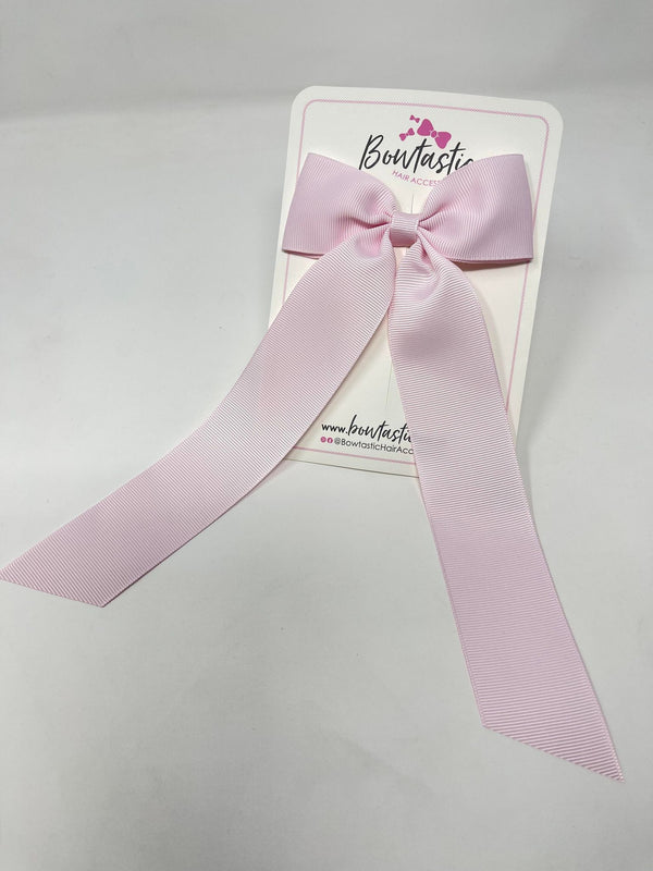 XL 4 Inch Tail Bow - Icy Pink