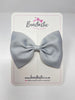 4.5 Inch Tuxedo Bow - Shell Grey