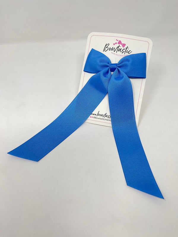 XL 4 Inch Tail Bow - Capri Blue