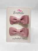 1.75 Inch Bows - Antique Mauve - 2 Pack