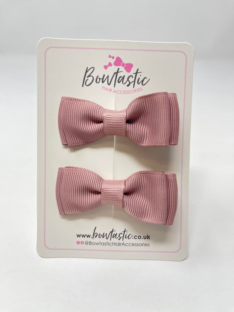 1.75 Inch Bows - Antique Mauve - 2 Pack