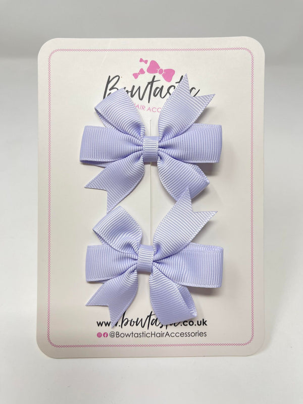 2.75 Inch Pinwheel Bow - Lilac Mist - 2 Pack