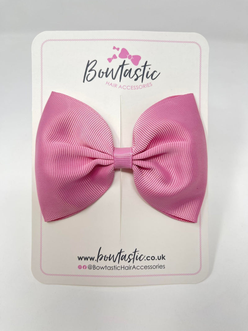 4.5 Inch Tuxedo Bow - Wild Rose