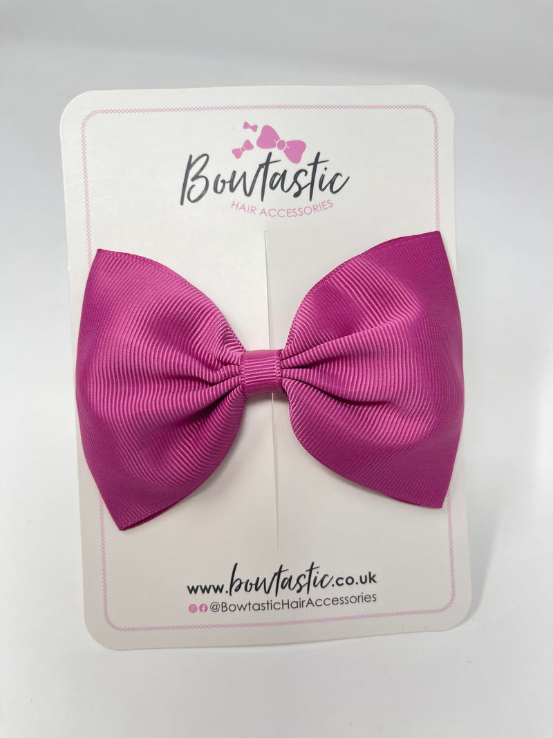 4.5 Inch Tuxedo Bow - Raspberry Rose