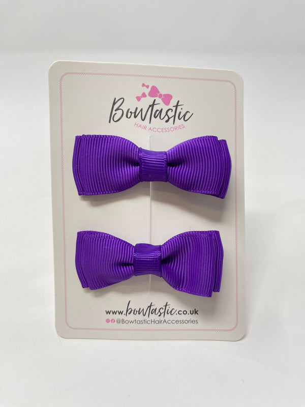 1.75 Inch Bows - Purple - 2 Pack