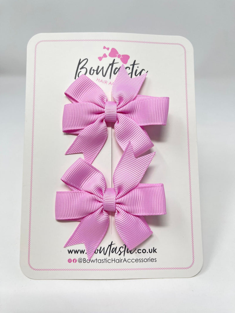 2.75 Inch Pinwheel Bow - Tulip - 2 Pack