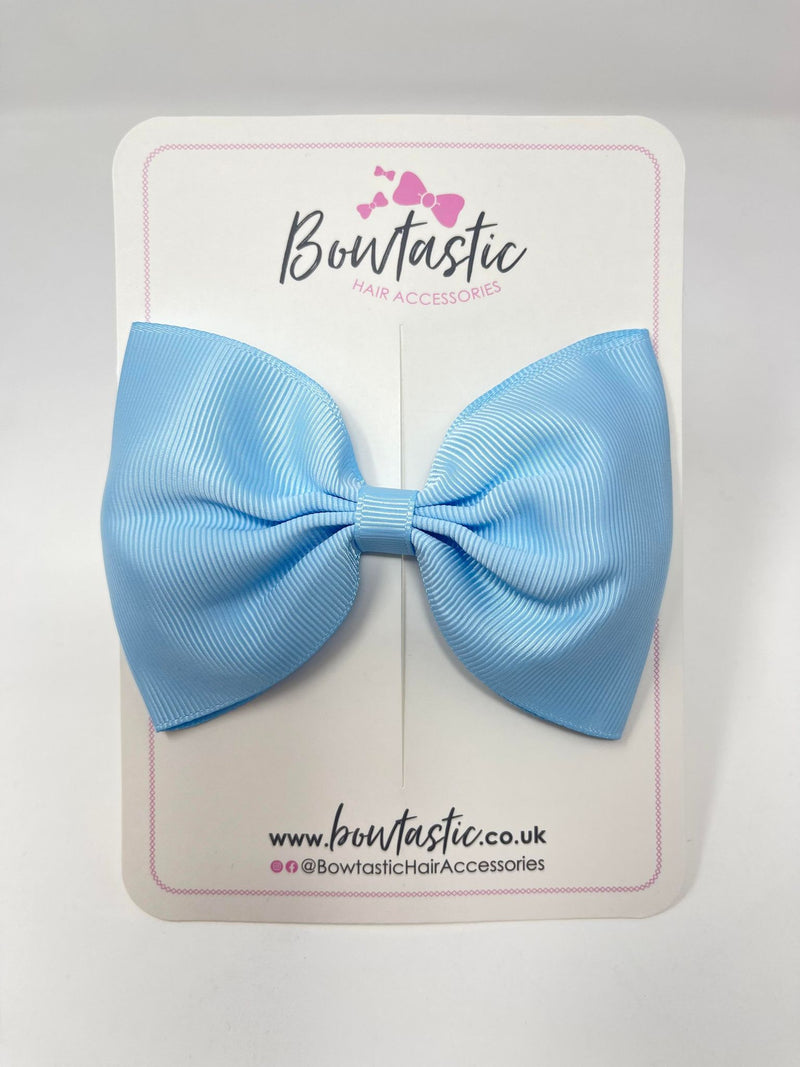 4.5 Inch Tuxedo Bow - Blue Topaz