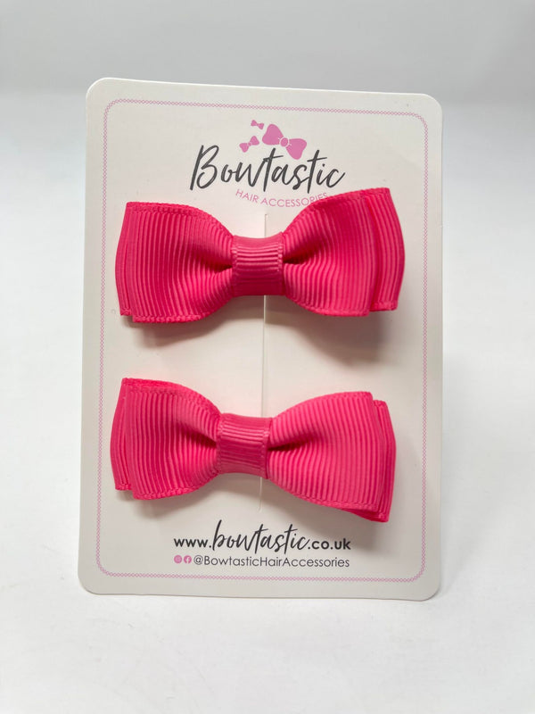 1.75 Inch Bows - Camellia Rose - 2 Pack