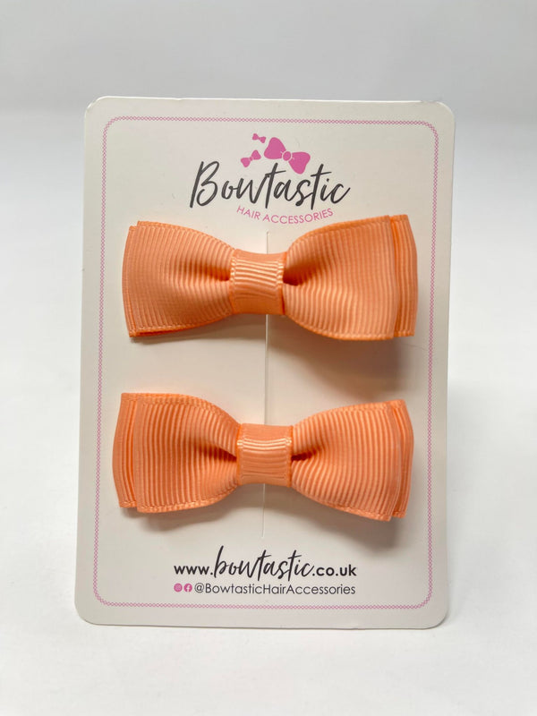 1.75 Inch Bows - Peach - 2 Pack