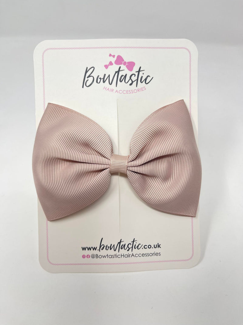 4.5 Inch Tuxedo Bow - Vanilla