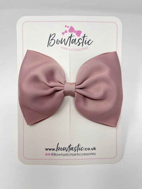 4.5 Inch Tuxedo Bow - Antique Mauve