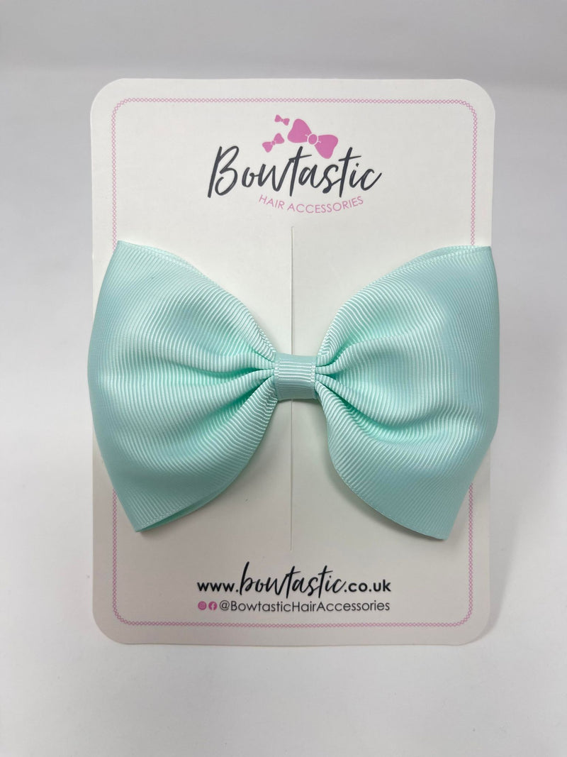 4.5 Inch Tuxedo Bow - Ice Mint