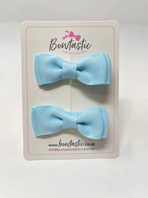 1.75 Inch Bows - Light Blue - 2 Pack