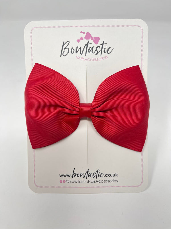 4.5 Inch Tuxedo Bow - Red