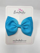 4.5 Inch Tuxedo Bow - Turquoise