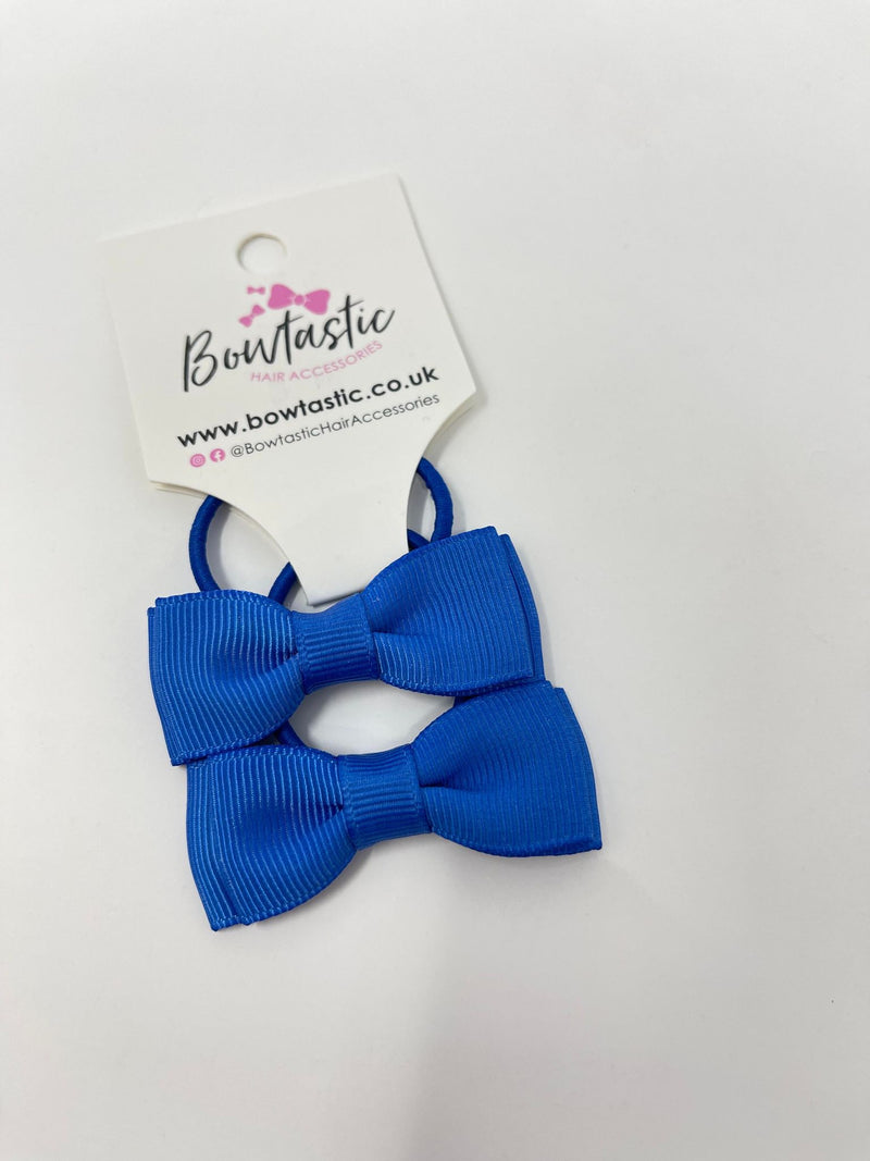 1.75 Inch Bow Thin Elastic - Royal Blue - 2 Pack