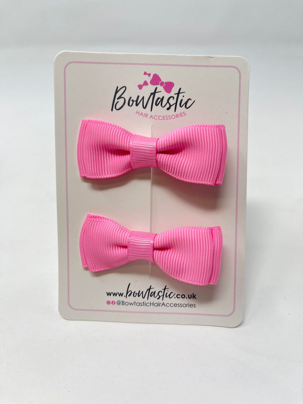 1.75 Inch Bows - Geranium Pink - 2 Pack