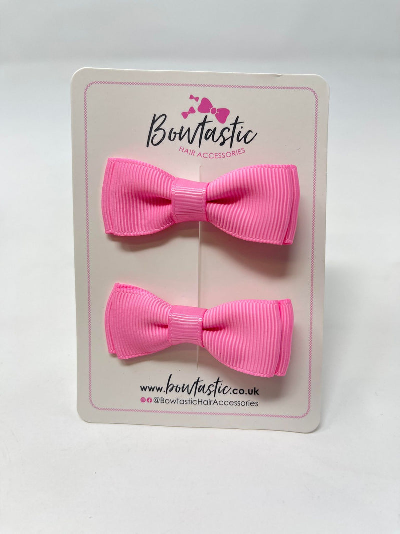 1.75 Inch Bows - Geranium Pink - 2 Pack