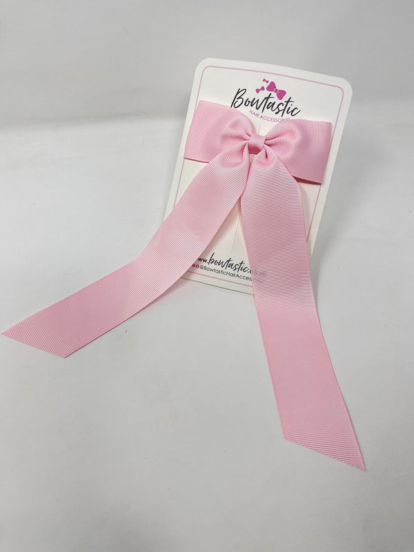XL 4 Inch Tail Bow - Pearl Pink