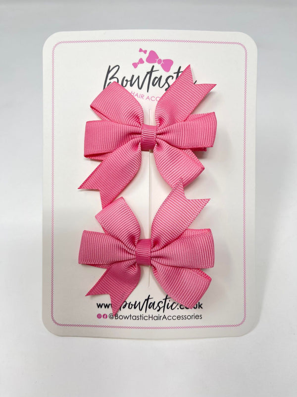 2.75 Inch Pinwheel Bow - Fantasy Rose - 2 Pack