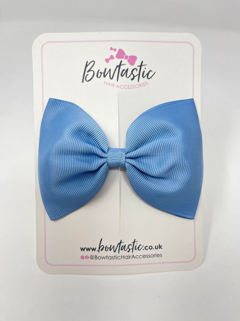 4.5 Inch Tuxedo Bow - French Blue