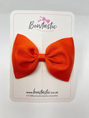4.5 Inch Tuxedo Bow - Autumn Orange