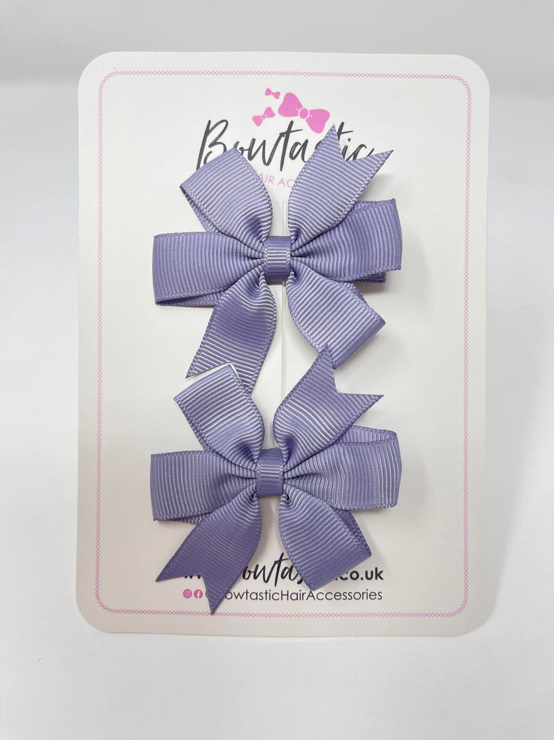 2.75 Inch Pinwheel Bow - Thistle - 2 Pack