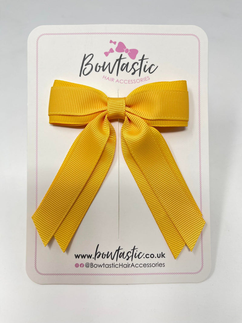 3 Inch Tail Bow - Yellow Gold