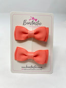 1.75 Inch Bows - Light Coral - 2 Pack