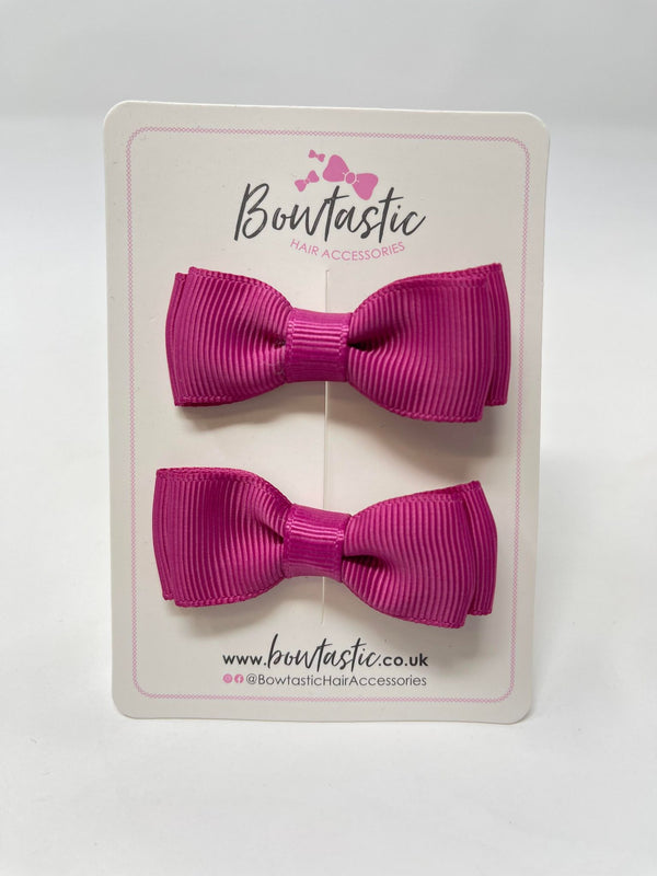 1.75 Inch Bows - Raspberry Rose - 2 Pack