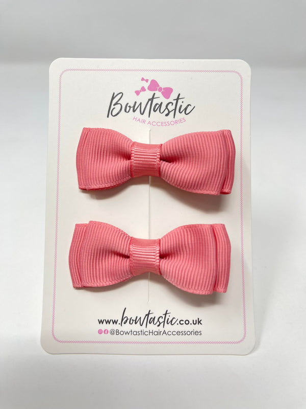 1.75 Inch Bows - Dusty Rose - 2 Pack