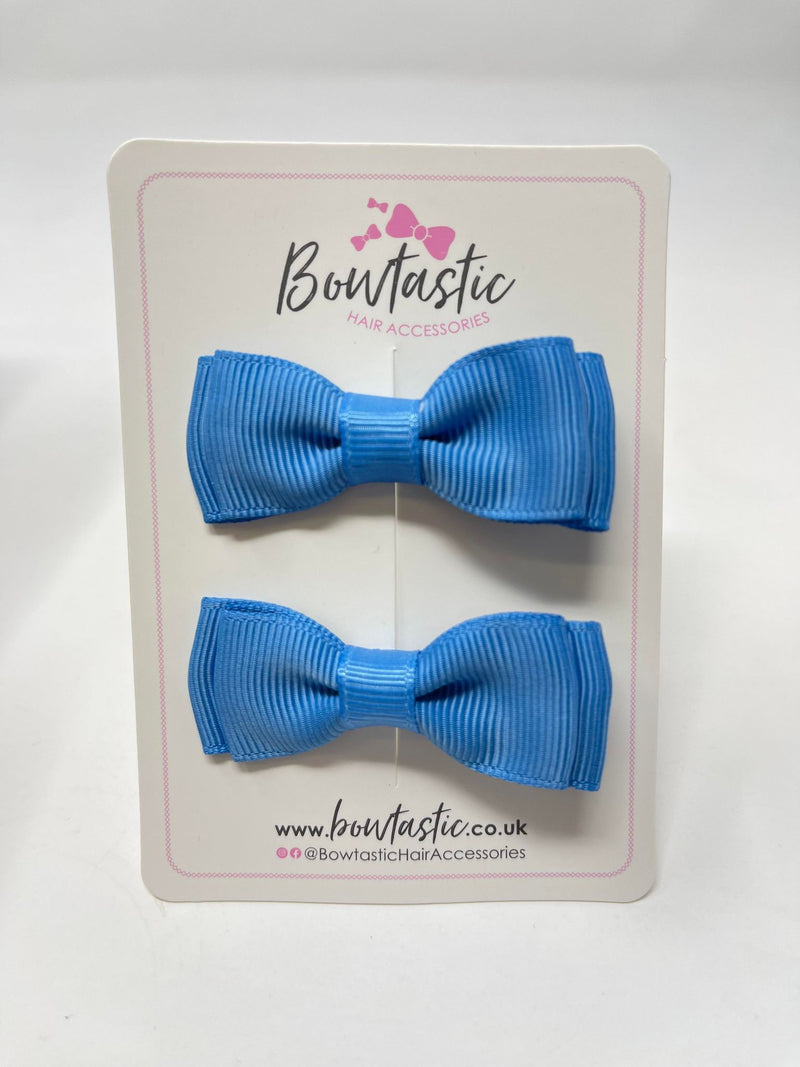 1.75 Inch Bows - Porcelain Blue - 2 Pack