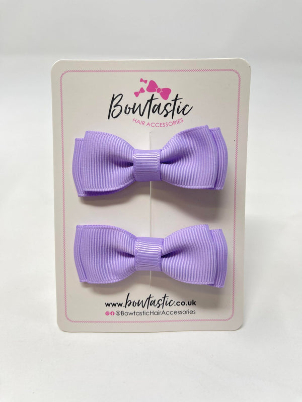 1.75 Inch Bows - Light Orchid - 2 Pack