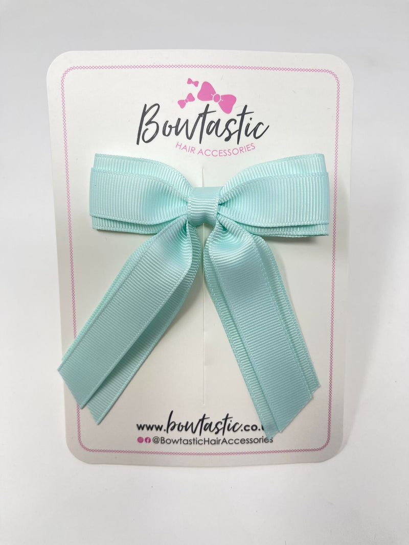 3 Inch Tail Bow - Ice Mint