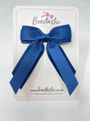 3 Inch Tail Bow - Light Navy