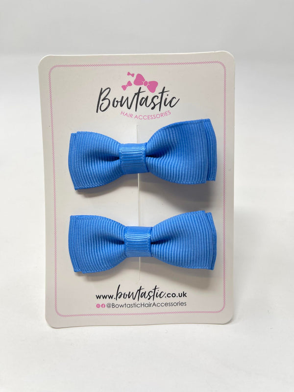 1.75 Inch Bows - Capri Blue - 2 Pack