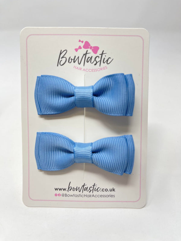 1.75 Inch Bows - French Blue - 2 Pack