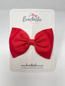 4.5 Inch Tuxedo Bow - Hot Red