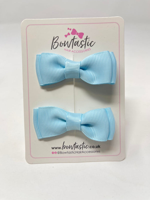 1.75 Inch Bows - Blue Topaz - 2 Pack